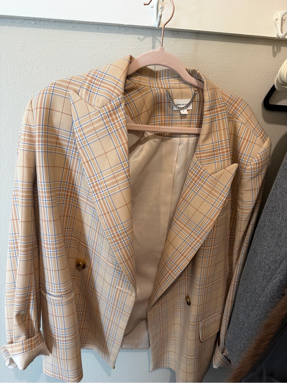 Song of Style Beige Blazer with skirt - Picture 5 of 5